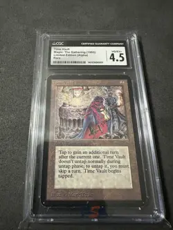 TIME VAULT Limited Edition - ALPHA CGC 4.5 VG EX MTG Magic the Gathering - Image 4