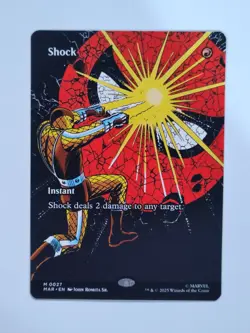 Shock (Borderless) - Marvel Universe Eternal - MTG - Image 1