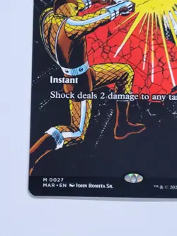 Shock (Borderless) - Marvel Universe Eternal - MTG - Image 2