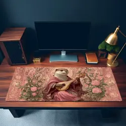 Otter Bard Musician Lute Bloomburrow Fantasy Animal Magic Gathering MTG Mat - Image 3