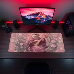 Otter Bard Musician Lute Bloomburrow Fantasy Animal Magic Gathering MTG Mat - Image 5