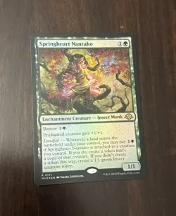 MTG Magic the Gathering Springheart Nantuko (171/703) Modern Horizons 3 NM FOIL - Image 1