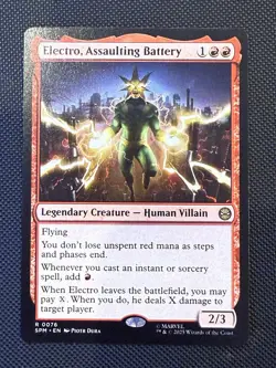 Electro, Assaulting Battery 0076 (R) MTG Marvel's Spider-Man (SPM) Non Foil - Image 1