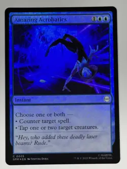 Amazing Acrobatics FOIL Marvel's Spider-Man 25 NM Magic MTG - Image 1