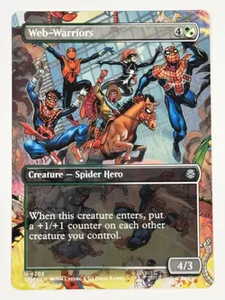 Web-Warriors (Borderless) Marvel's Spider-Man 203 NM Magic MTG - Image 1