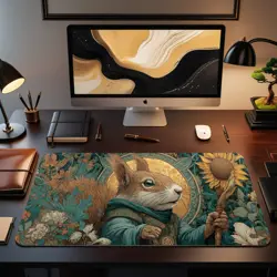 Squirrel Druid MTG Mat Woodland Mage - MTG Playmat - Image 2