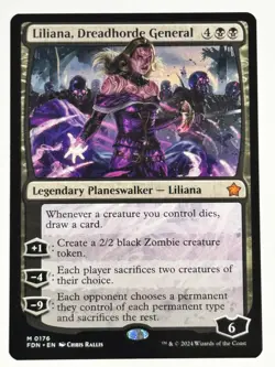 Liliana, Dreadhorde General Foundations 176 NM Magic MTG - Image 1