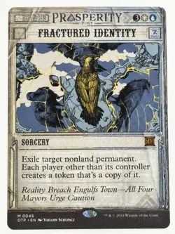 Fractured Identity Outlaws of Thunder Junction: Breaking News 45 NM Magic MTG - Image 1