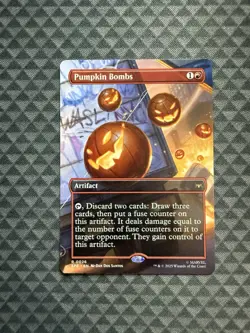 MTG Pumpkin Bombs #0026 Borderless Rare Marvel’s Spider-Man: Eternal-Legal (SPE) - Image 1