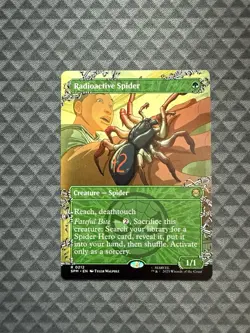 MTG Radioactive Spider #0212 Borderless Rare Marvel’s Spider-Man (SPM) - Image 1