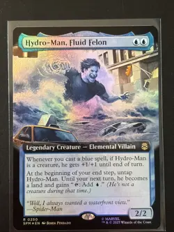 Hydro-Man, Fluid Felon (Extended Art Foil) 250 (R) MTG Marvel's Spider-Man (SPM) - Image 1