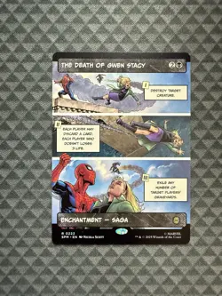 MTG The Death of Gwen Stacy #0223 Borderless Rare Marvel’s Spider-Man (SPM) - Image 1