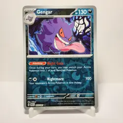 Gengar 057/091 Reverse Holo Paldean Fates NM Pokemon Tcg - Image 1