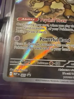 Alakazam MEP 009 Pokemon Center Stamped Black Star Promo NM - Image 4