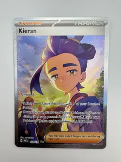 Kieran 174/131 Sir Holo Prismatic Evolutions Pokemon - Image 1