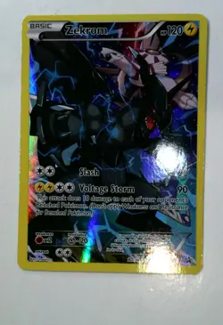 Pokemon TCG Zekrom XY76 Full Art Black Star Holo Foil 2015 Promo #XY76 LP - Image 2