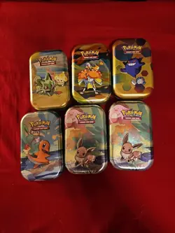 Pokemon TCG Mini Tin *EMPTY* Multiple Available - Image 1