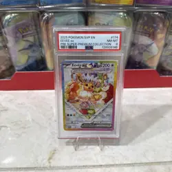 PSA 8 SVP EN Eevee Ex #174 - 2025 Pokemon PRE SPC BSP Promo - Image 1