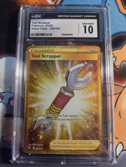 2020 Pokemon Sword & Shield Rebel Clash 208/192 Full Art Tool Scrapper Secret - Image 1