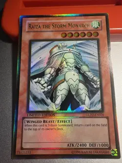 Yugioh! Raiza the Storm Monarch GLD2-EN026 Ultra Rare - Image 1