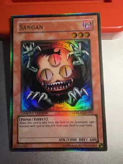 | Yugioh Sangan GLD2-EN001 Gold Rare Gold Series 2009 NM- 🔥 | - Image 2