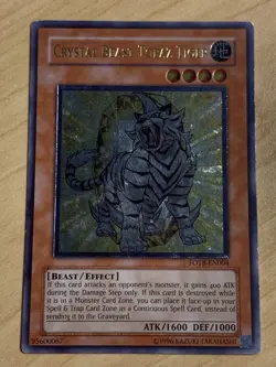 Yugioh! - Crystal Beast Topaz Tiger FOTB-EN004 Ultimate Rare - MP - Image 1