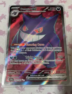 Pokemon TCG Gengar EX Temporal Forces Ultra Rare Card 193/162 Scarlet & Violet - Image 1