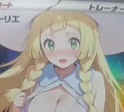 Lillie Nude 5 Card Pokemon Trainer Set Full XXX Waifu Mint Anime Ask For Images! - Image 1