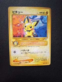 2 Pokemon Card Lot Pichu 172 Neo Series / Genesis Japanese Holo Rare NM/HP - Image 3