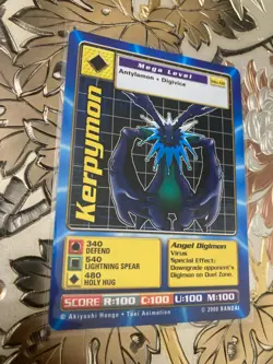 Digimon Digi Battle Kerpymon Evil Mo-08 Vintage Movie Promo Card AUC 1 - Image 1