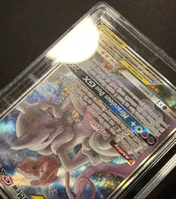 CGC 10 GEM MINT Mewtwo & Mew GX Black Star Promo SM191 Pokemon Card - Image 3
