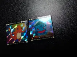 Pokemon GB Pocket Mini Card Prism Holo x2 Charmander & Bulbasaur #5722 VG - Image 3