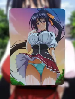 Akeno Himejima High School DxD Anime Waifu Sexy Goddess Doujin Lewd Hentai Card - Image 1