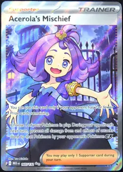 Pokemon TCG Acerola's Mischief 165/132 2025 Mega Evolution Ultra Rare Card - NM - Image 1