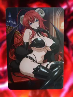 Rias Gremory High School DxD Anime Waifu Sexy Goddess Doujin Lewd Hentai Card - Image 1
