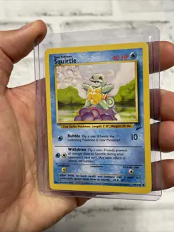 SQUIRTLE 93/130 Base Set 2 Regular Pokemon Card NM Vintage Vtg Nintendo WOTC TCG - Image 2