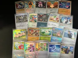 lot of 20 pokeball holo prismatic evolutions pokemon cards - Image 1