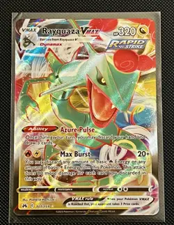 Pokemon TCG Crown Zenith Rayquaza VMAX Holo Ultra Rare Card 101/159 - Image 1