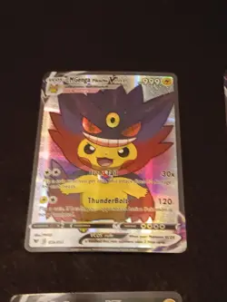 6 Pikachu Pokemon Card Holo GX VSTAR VMAX GX EX Cosplay Art/ 1 Van Gogh - Image 2
