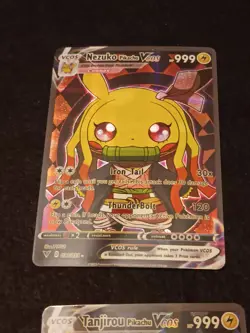 6 Pikachu Pokemon Card Holo GX VSTAR VMAX GX EX Cosplay Art/ 1 Van Gogh - Image 3