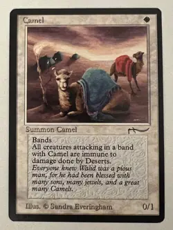 Magic the Gathering MTG Arabian Nights Camel MP (Beta Bob) - Image 1