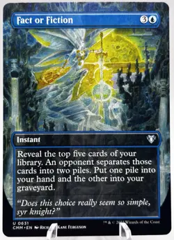 Fact or Fiction 0631 Borderless Commander Masters CMM MTG NM - Image 1