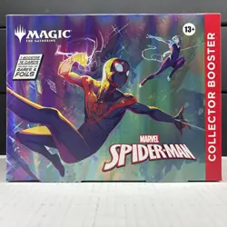 Magic The Gathering Spider-Man Collector Omega Box Collector Booster Pack Sealed - Image 1