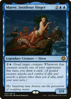 MTG FOIL MAEVE, INSIDIOUS SINGER SINGLE - MAGIC GAME NIGHT: FREE-FOR-ALL GN3 002 - Image 1