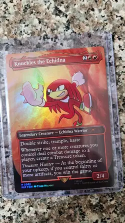 Knuckles the Echidna (Rainbow Foil) Secret Lair Drop Foil - Image 1