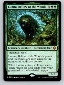 Magic the Gathering Foil Lumra, Bellow of the Woods Bloomburrow MTG Free Ship! - Image 1