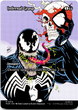 Infernal Grasp (Borderless) - [Marvel Universe Eternal-Legal] MTG Magic 💀 - Image 3