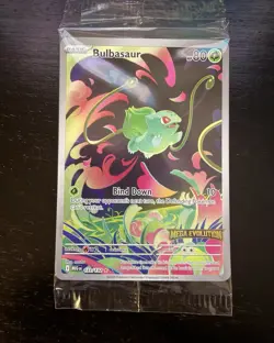 Pokemon TCG "Bulbasaur 133/132" Mega Evolution Stamped Promo SEALED English - Image 1