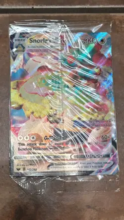 JUMBO Pokemon Snorlax VMAX 142/202 GameStop Sword & Shield Stamped Promo SEALED - Image 2