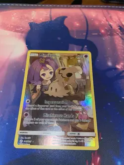 Pokemon Mimikyu Sun & Moon Cosmic Eclipse 245/236 Holo Secret Rare LP/Moderate - Image 1